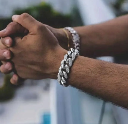 CZ CUBAN CHAIN BRACELET