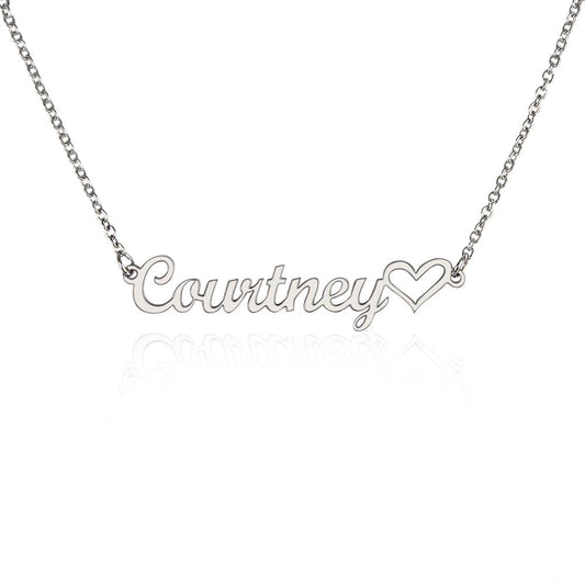 NAME NECKLACE + HEART