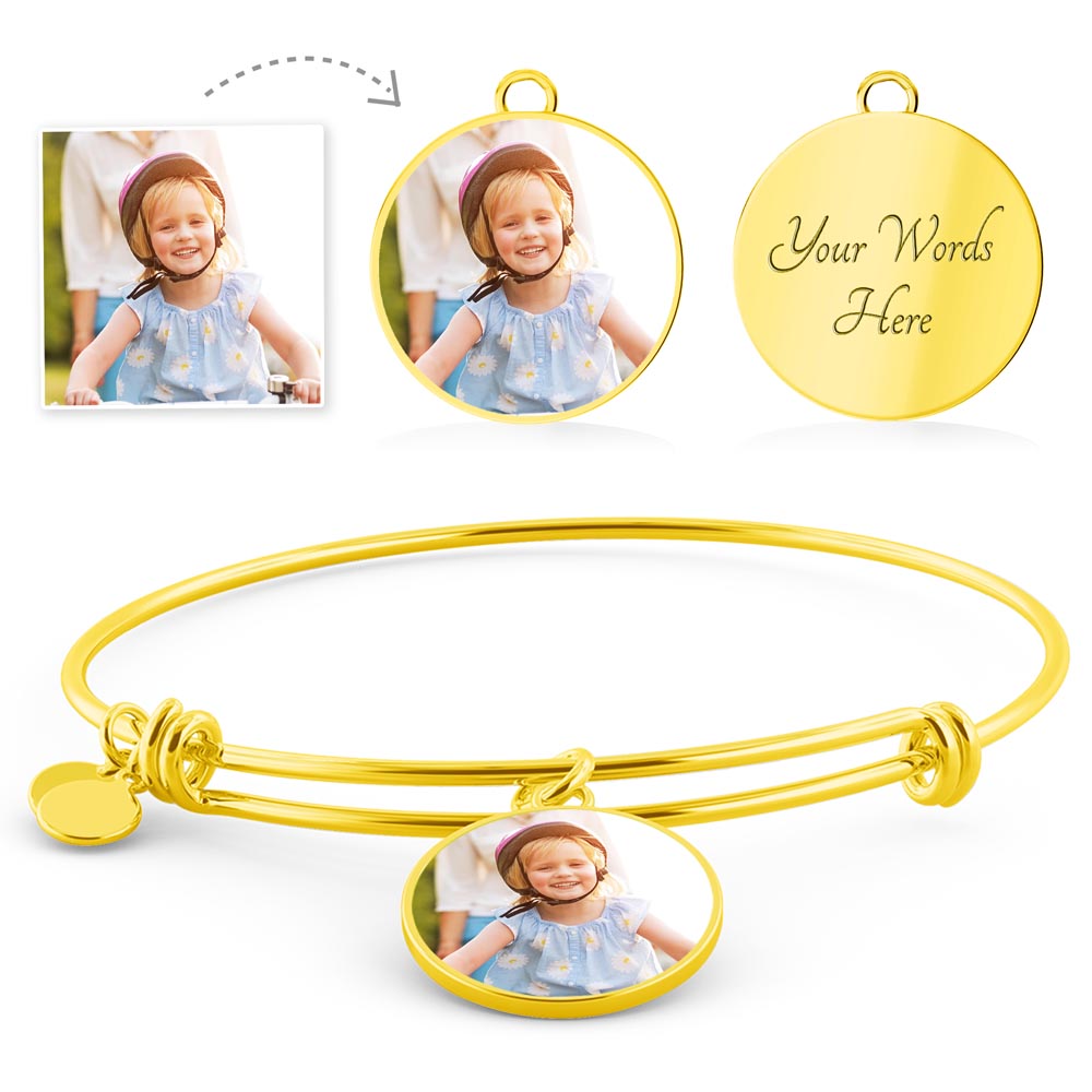 CIRCLE PENDANT BANGLE