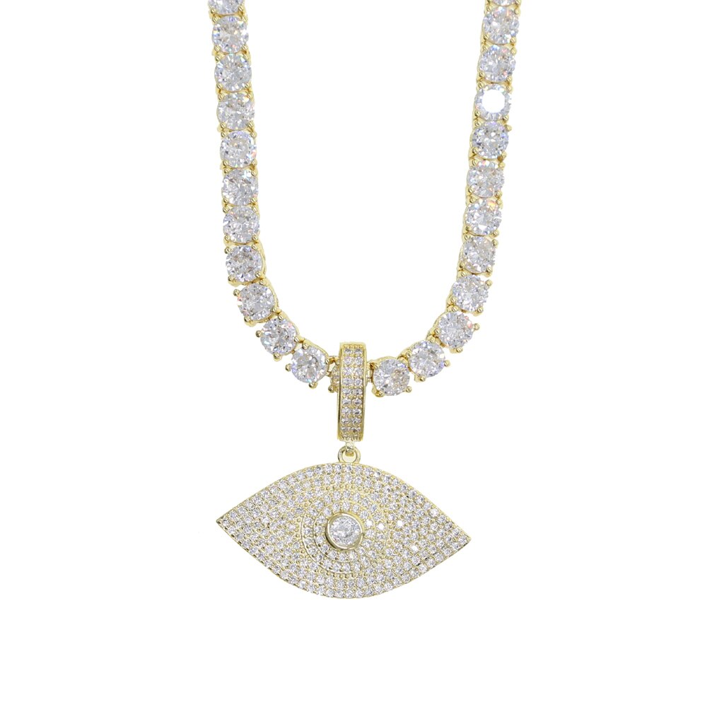 EVIL EYE 2.0 TENNIS CHAIN NECKLACE