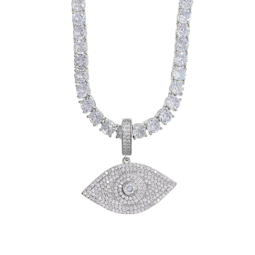 EVIL EYE 2.0 TENNIS CHAIN NECKLACE