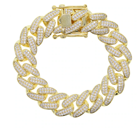 CZ CUBAN CHAIN BRACELET