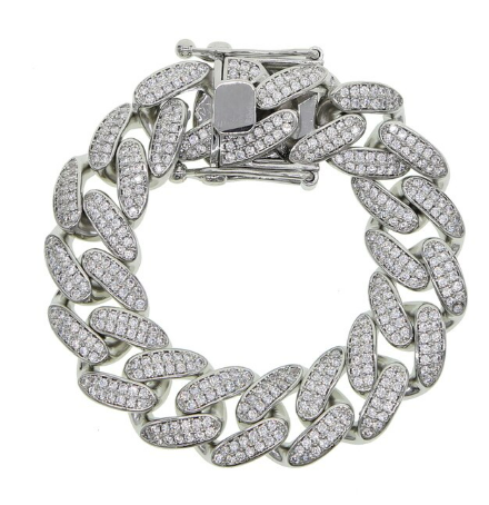 CZ CUBAN CHAIN BRACELET