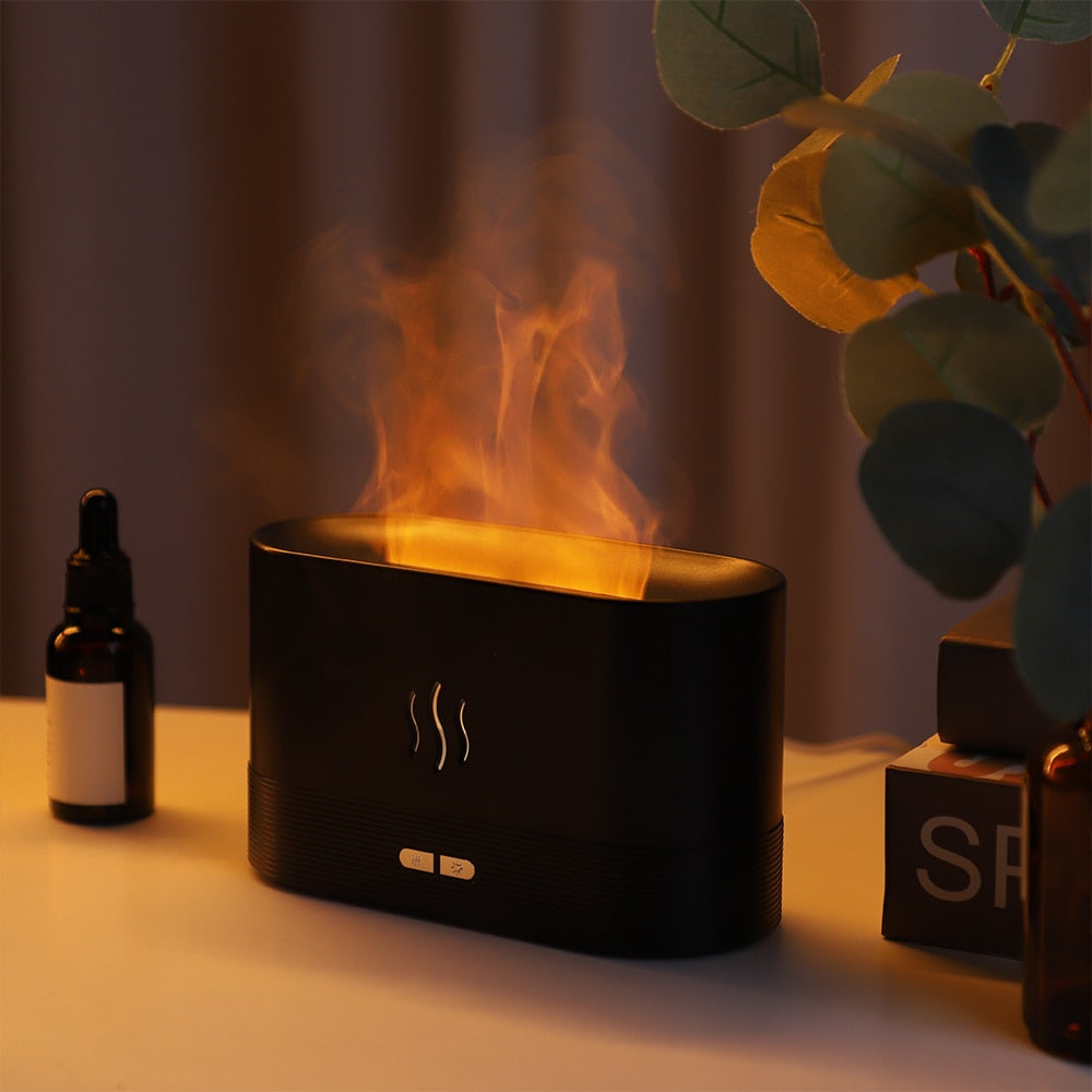 FLAME FIRE HUMIDIFIER AROMATHERAPY DIFFUSER