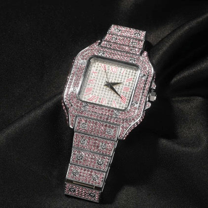 DIAMOND QUARTZ LUXURY WATCH