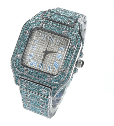 DIAMOND QUARTZ LUXURY WATCH