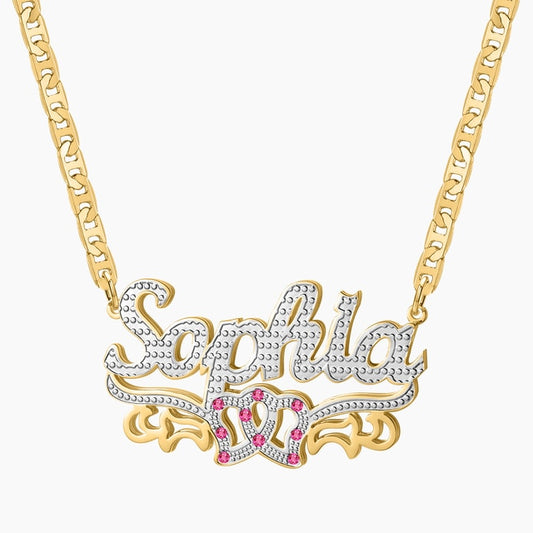 PERSONALIZED NAMEPLATE NAME NECKLACE CUSTOM 3D
