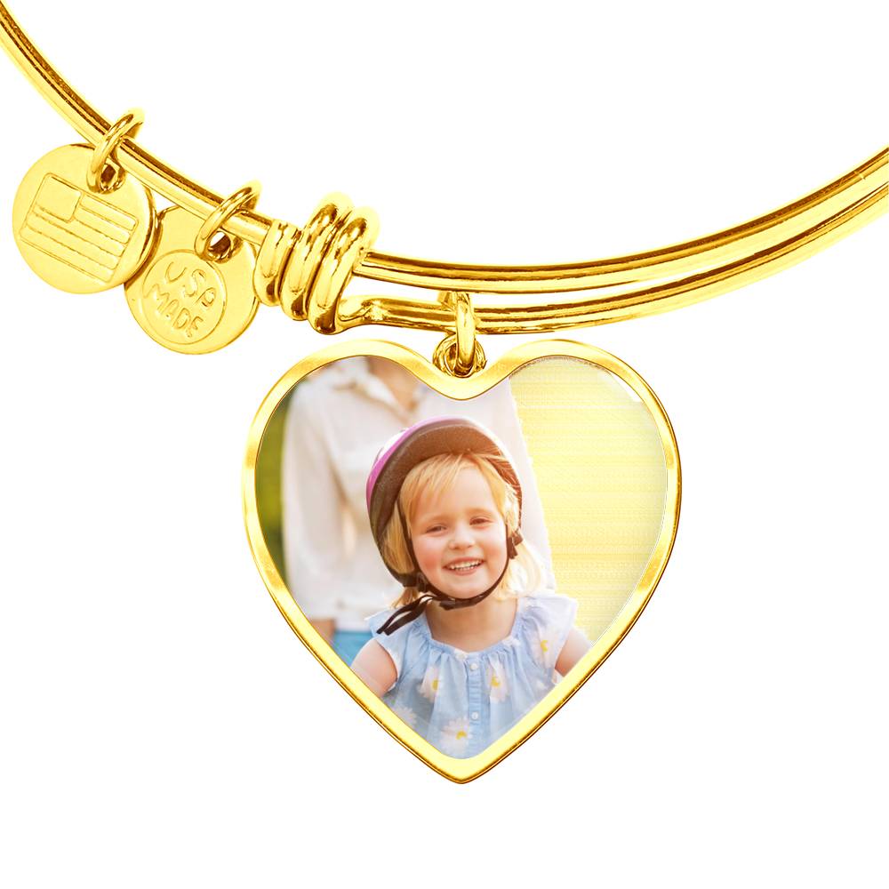HEART PENDANT BANGLE