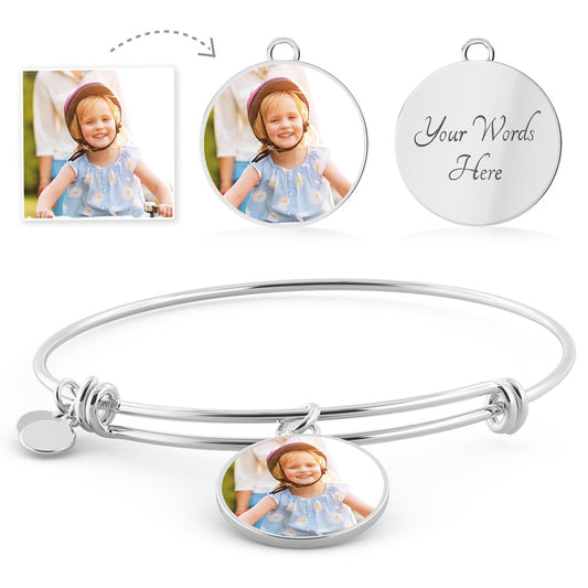 CIRCLE PENDANT BANGLE