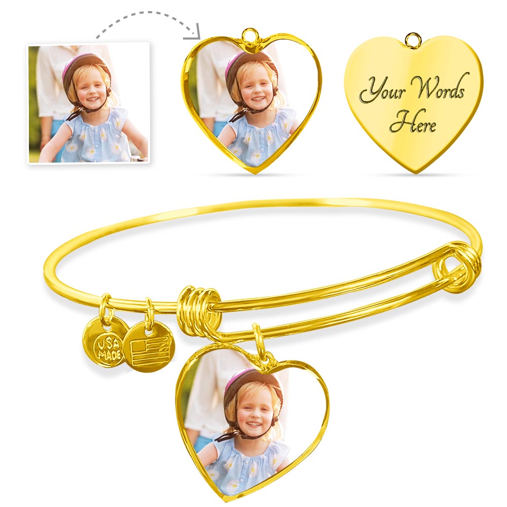 HEART PENDANT BANGLE