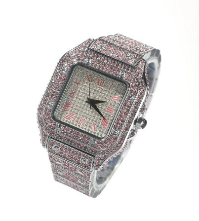 DIAMOND QUARTZ LUXURY WATCH