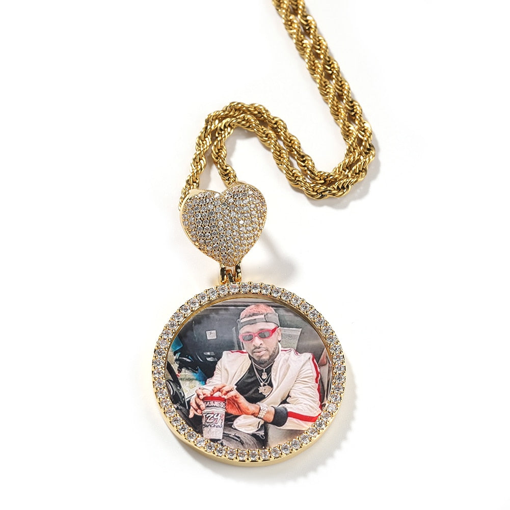 HEART PHOTO MEMORY NECKLACE