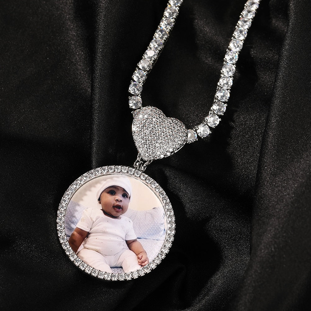 HEART PHOTO MEMORY NECKLACE