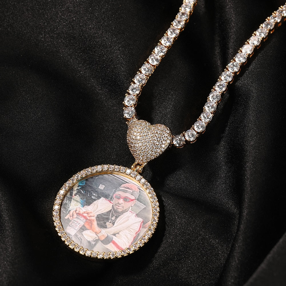 HEART PHOTO MEMORY NECKLACE