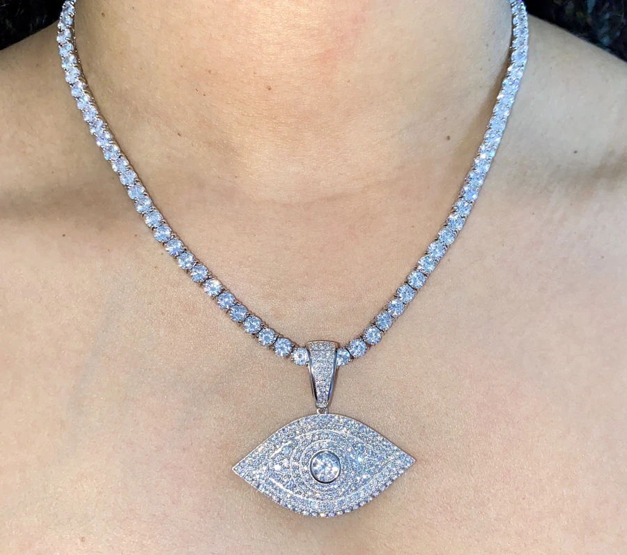 EVIL EYE 2.0 TENNIS CHAIN NECKLACE